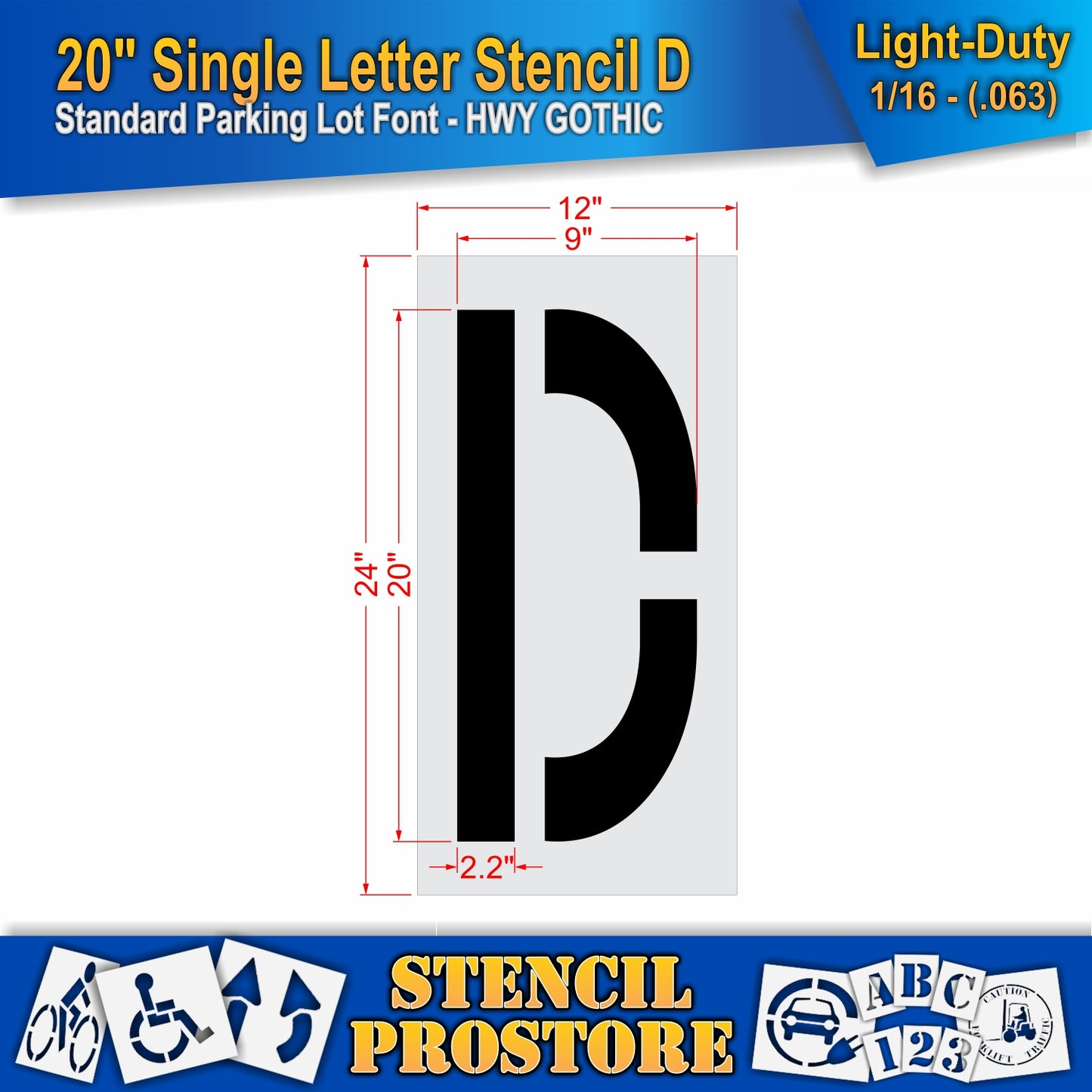 20" Alphabet Kit Stencil