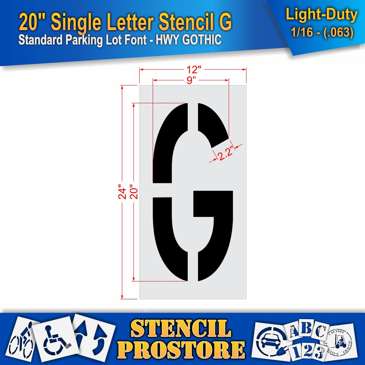 20" Alphabet Kit Stencil