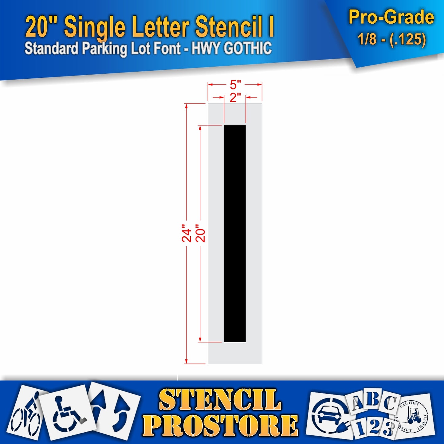 20" Alphabet Kit Stencil