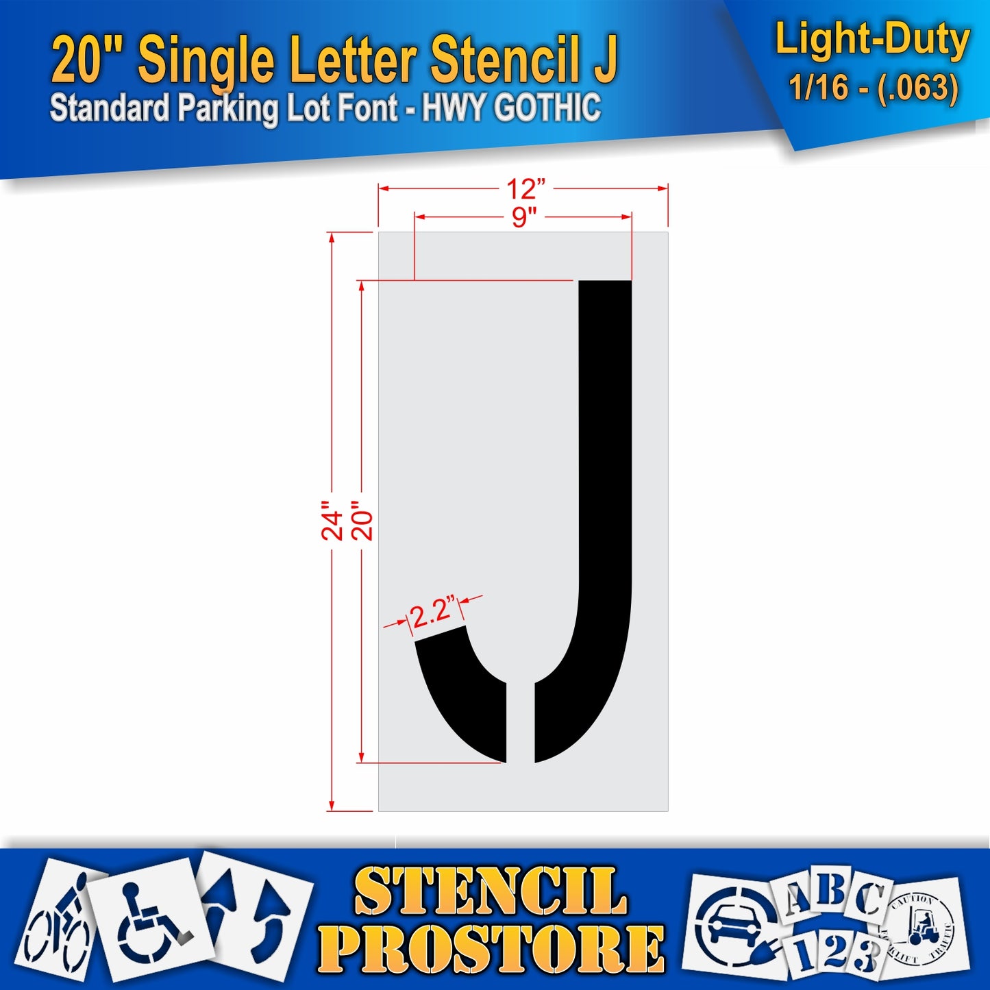 20" Alphabet Kit Stencil