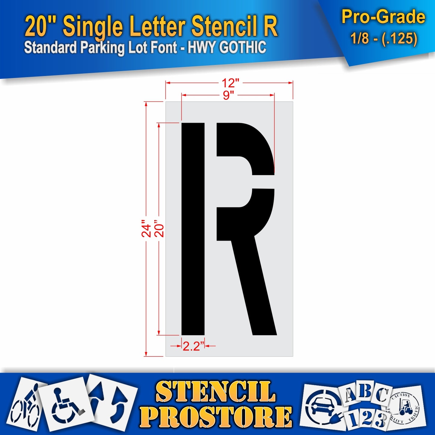 20" Alphabet Kit Stencil