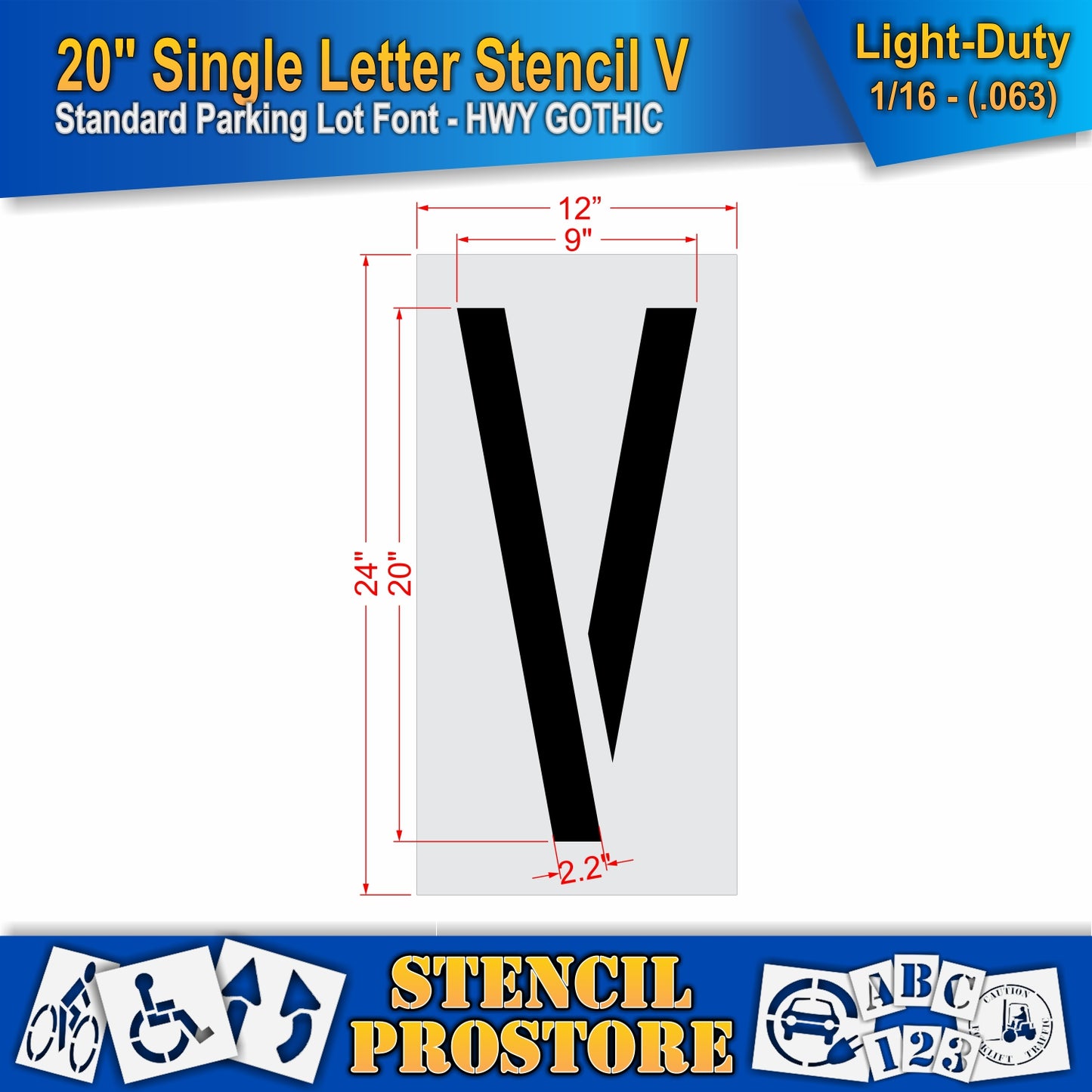 20" Alphabet Kit Stencil
