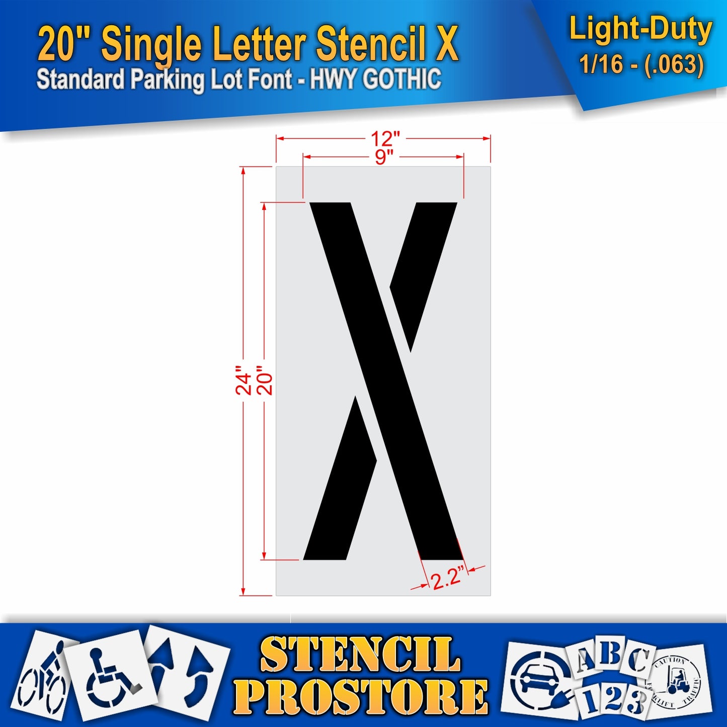 20" Alphabet Kit Stencil