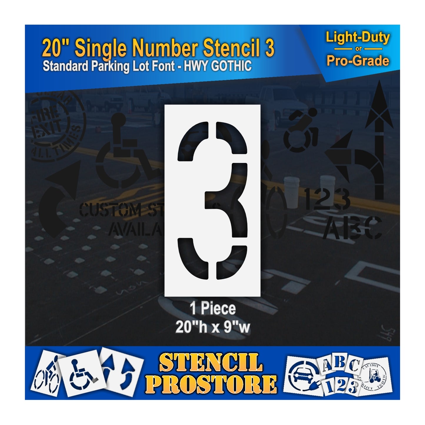 20" Number Kit Stencil