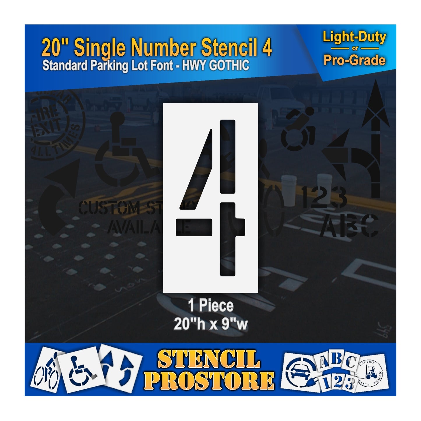 20" Number Kit Stencil
