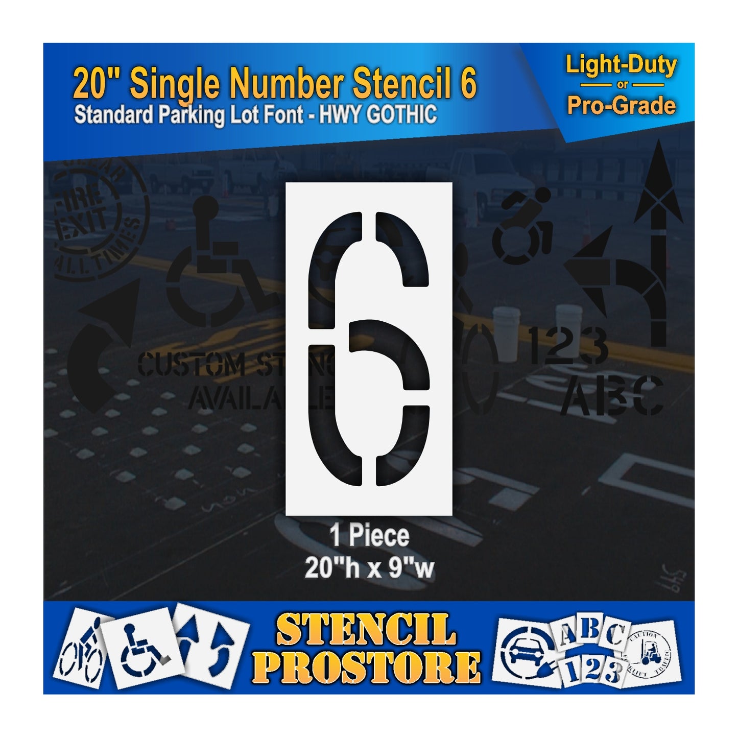 20" Number Kit Stencil