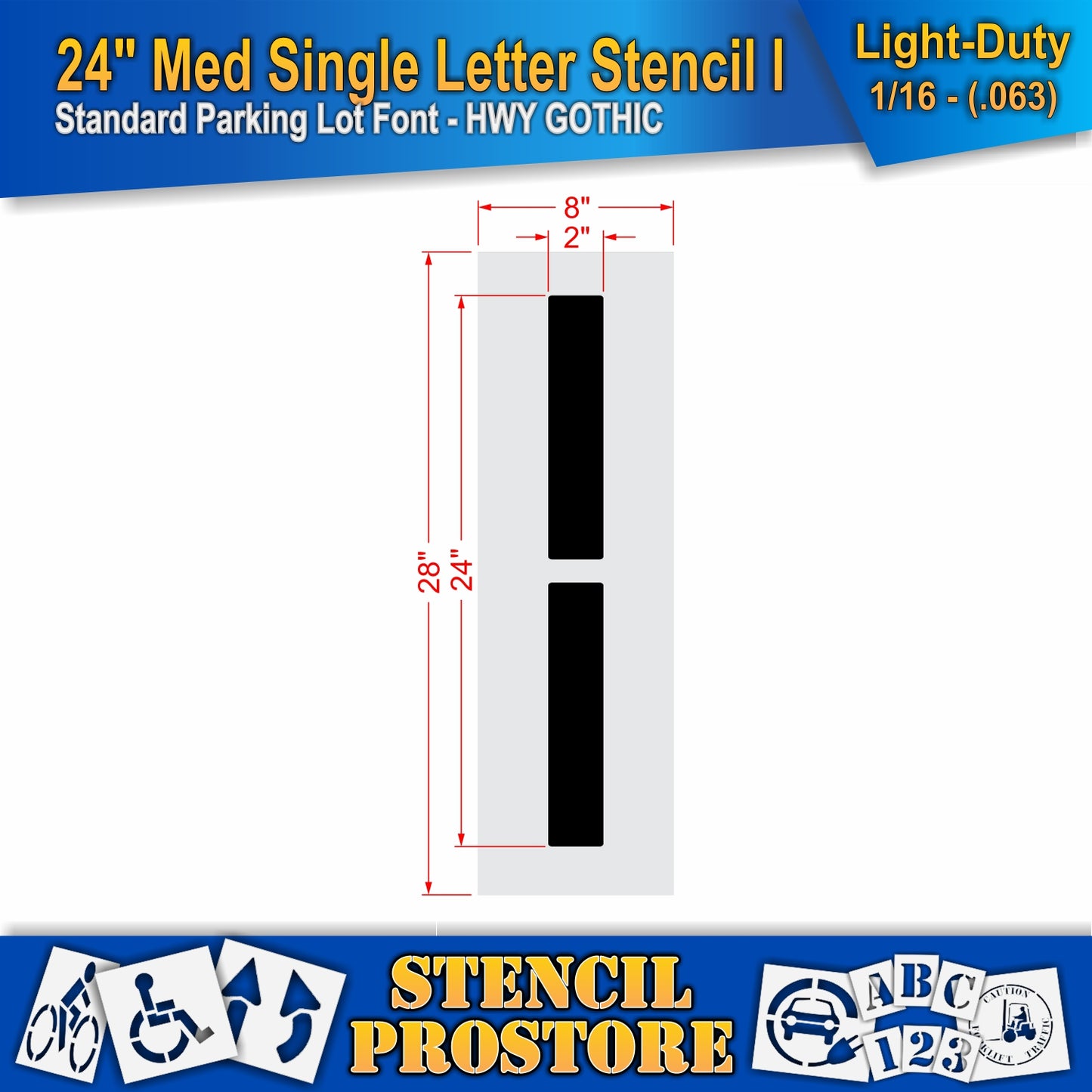 24" Medium Alphabet Kit Stencil