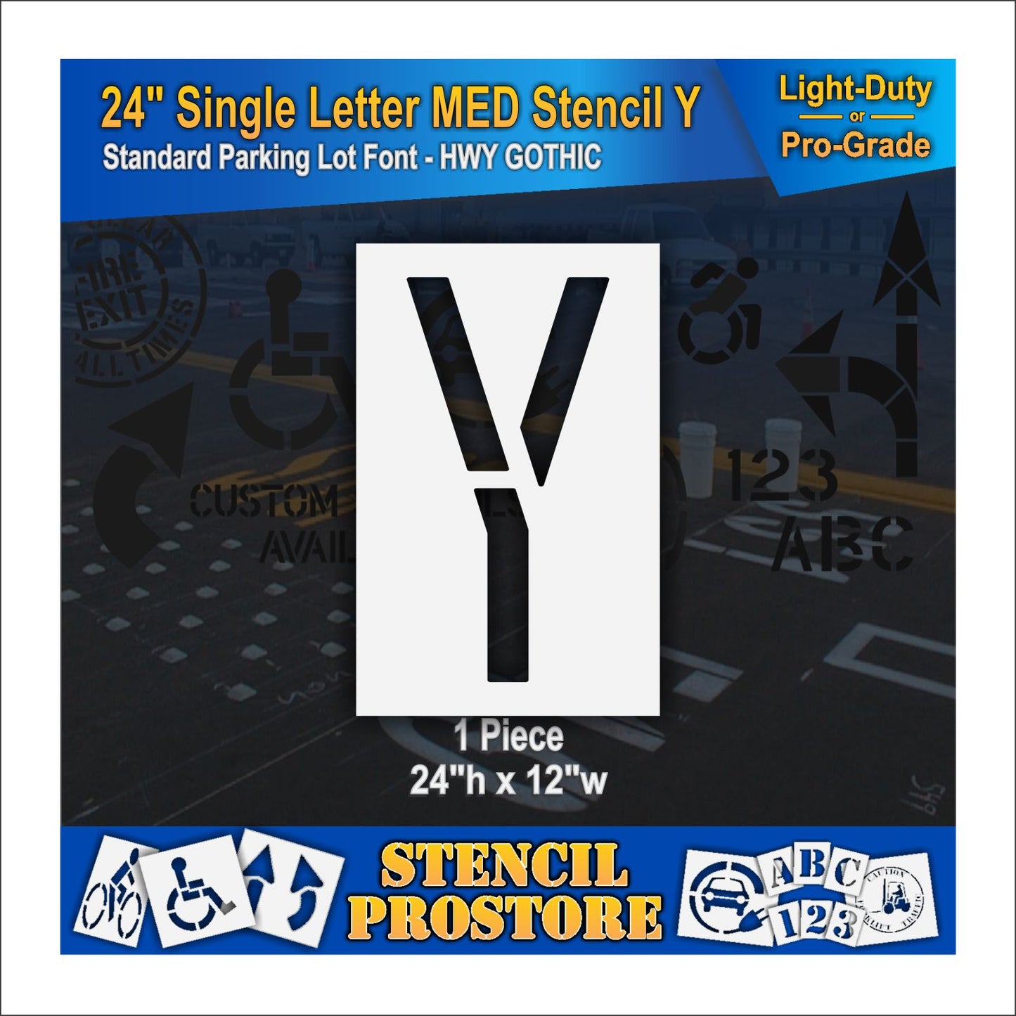 24" Medium Alphabet Kit Stencil