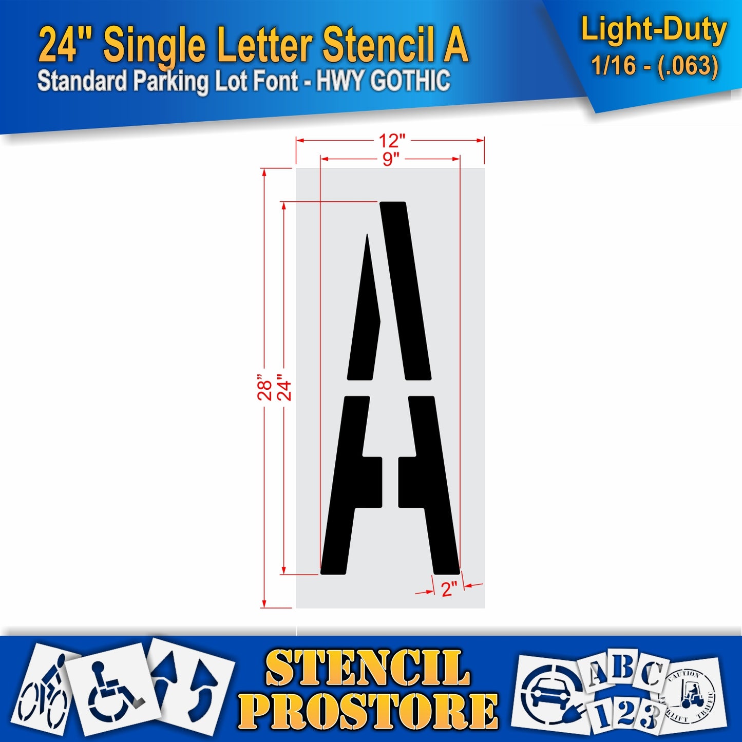 24" Alphabet Kit Stencil