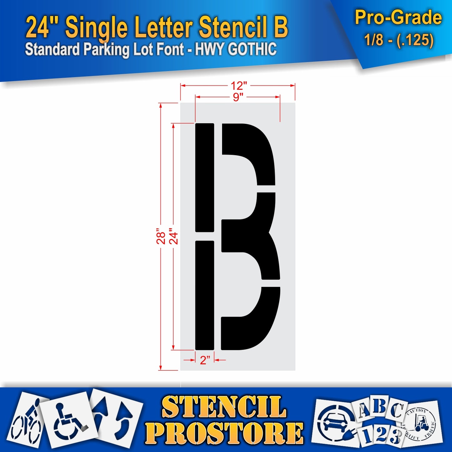 24" Alphabet Kit Stencil