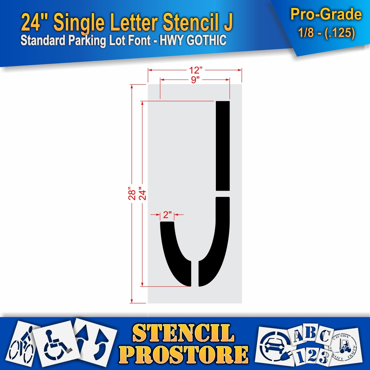 24" Alphabet Kit Stencil