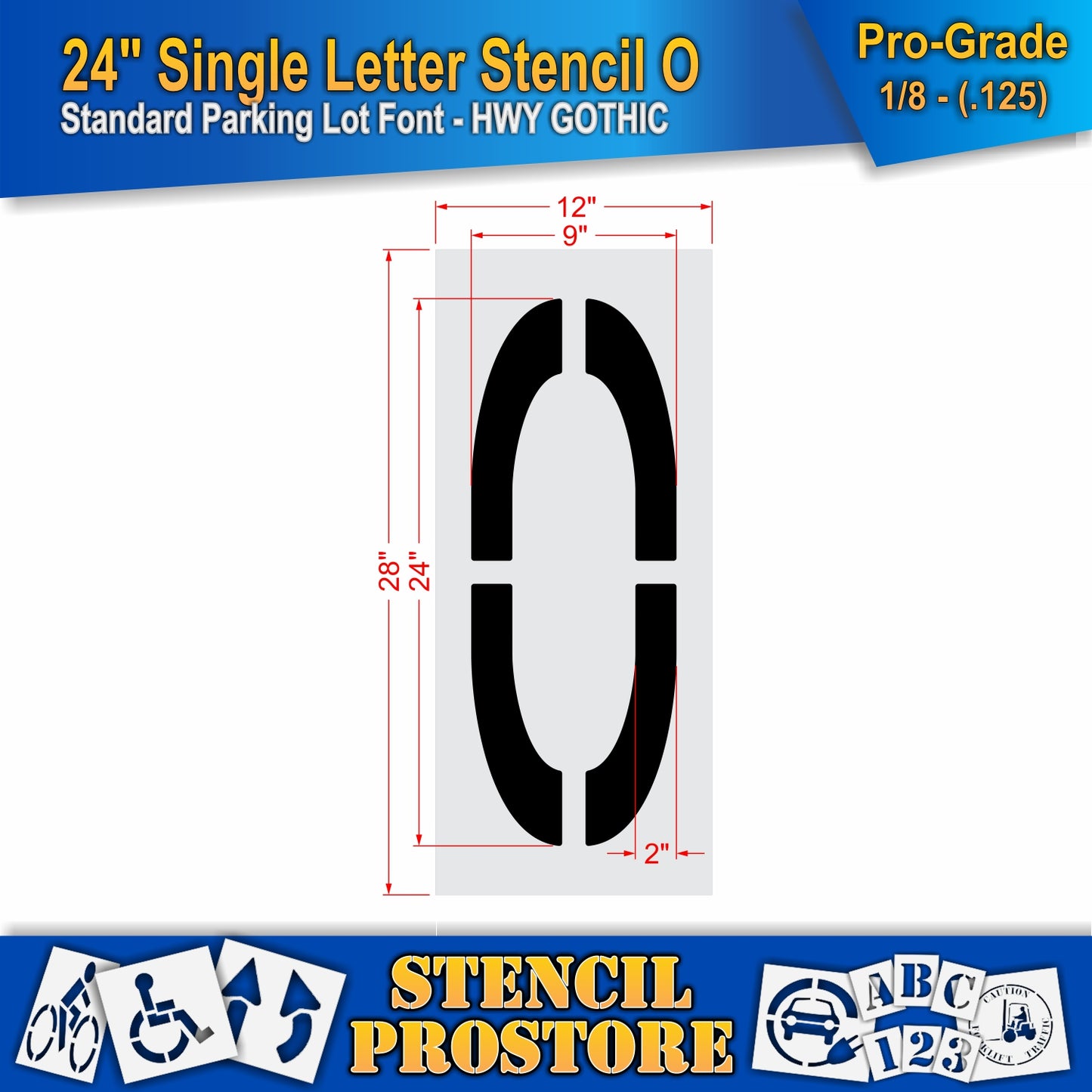 24" Alphabet Kit Stencil