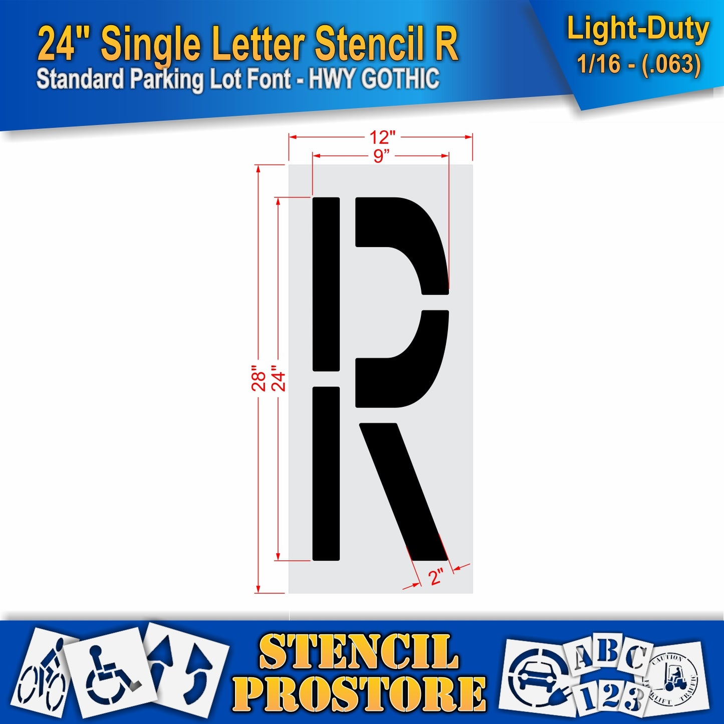 24" Alphabet Kit Stencil