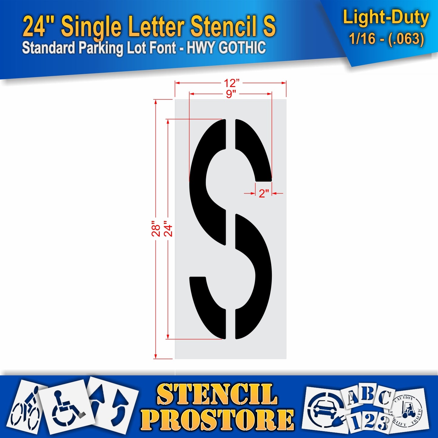 24" Alphabet Kit Stencil
