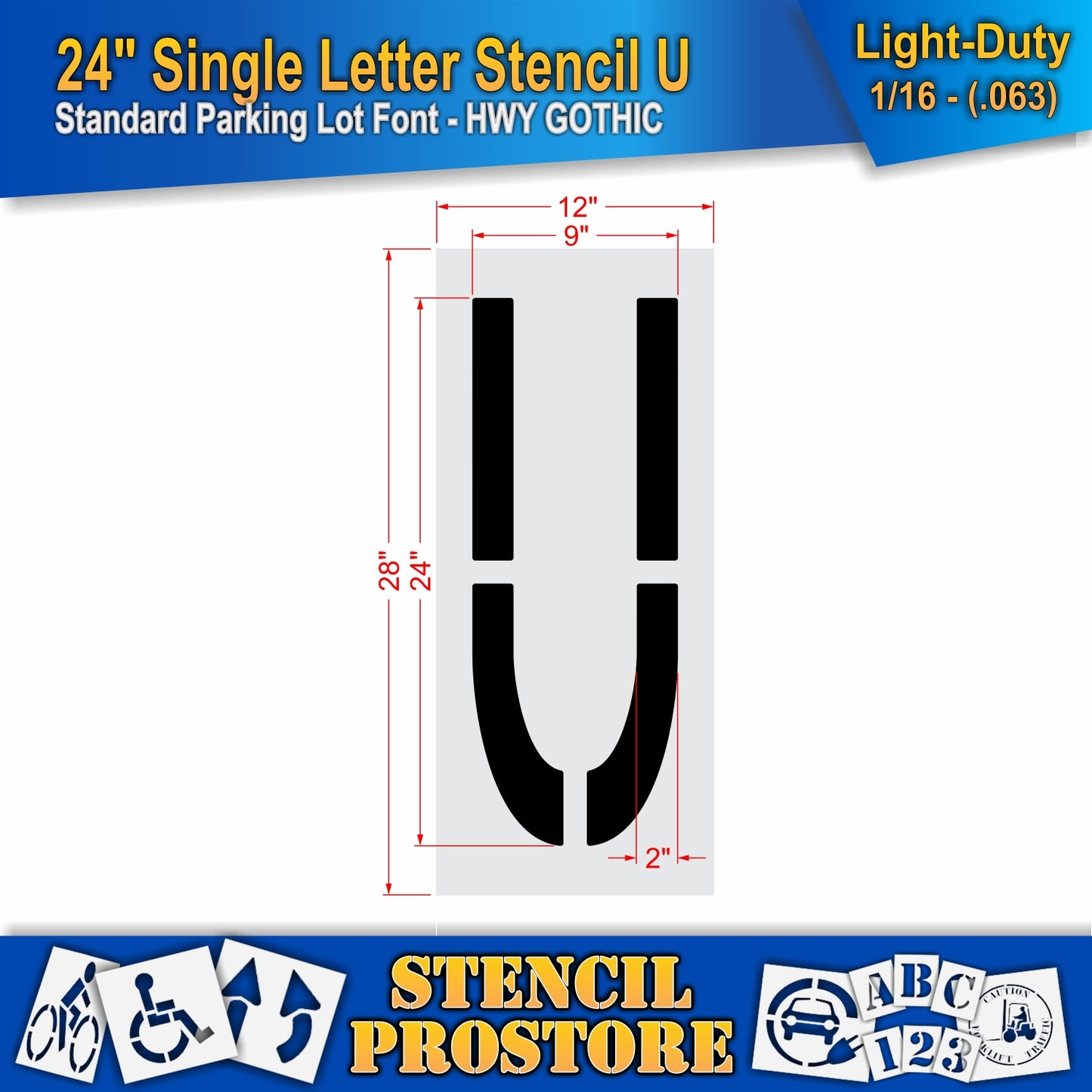 24" Alphabet Kit Stencil
