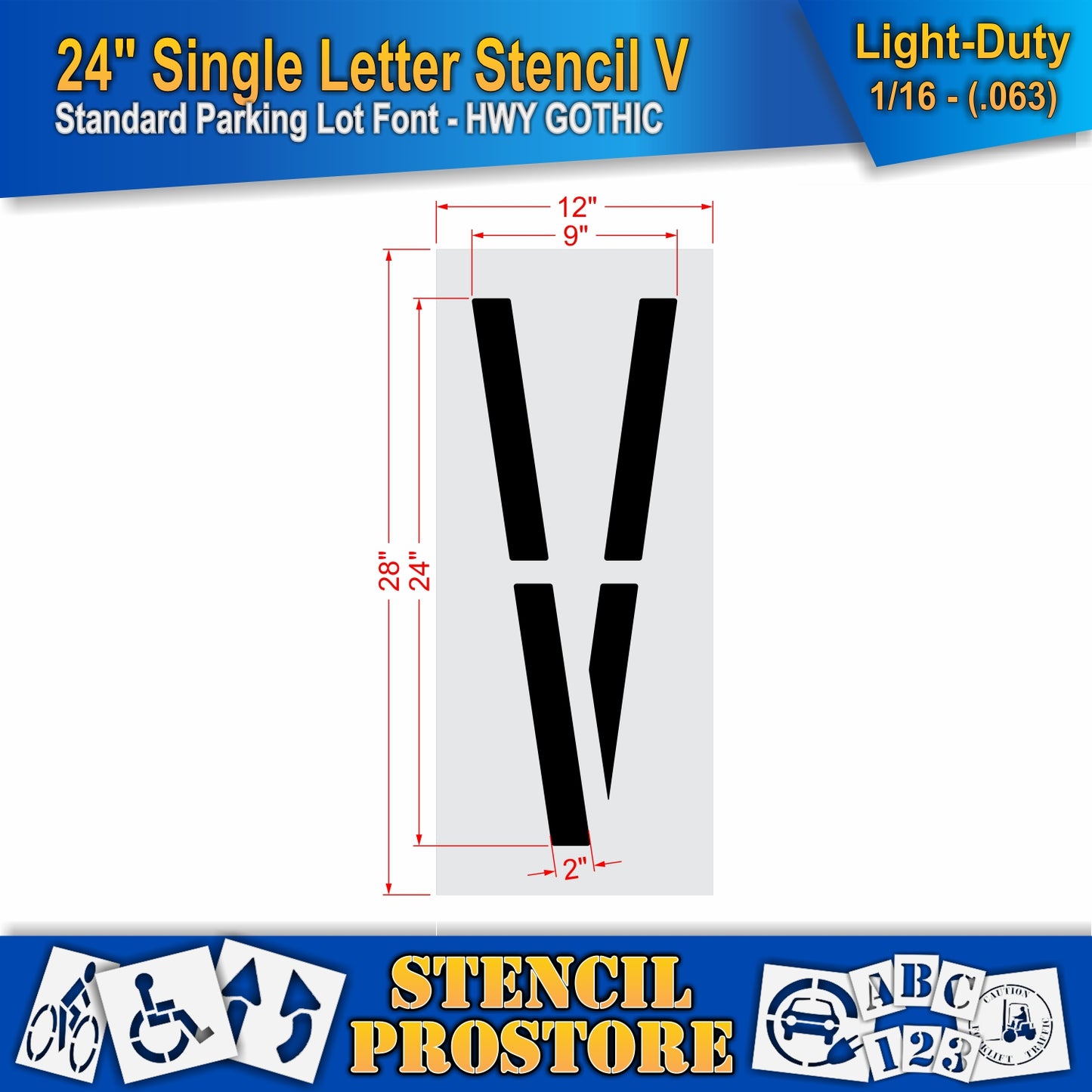 24" Alphabet Kit Stencil