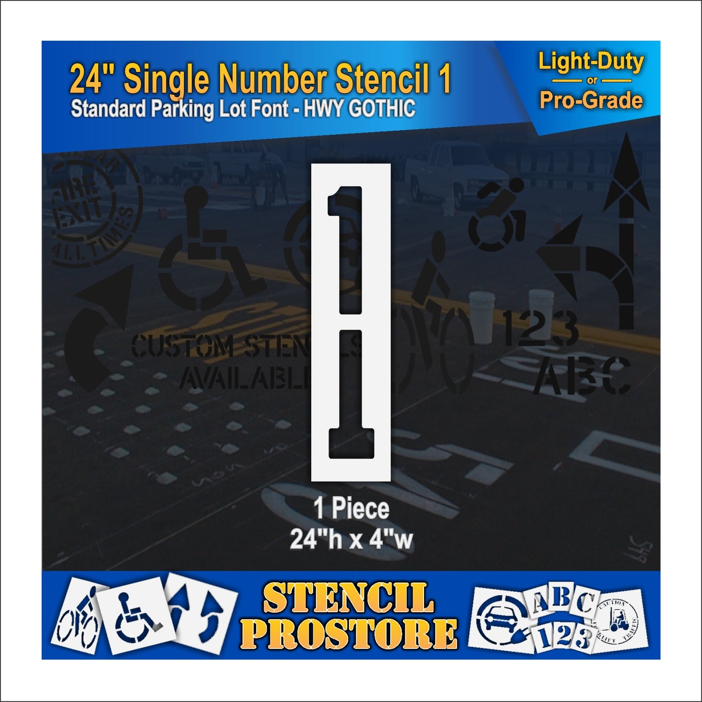 24" Number Kit Stencil