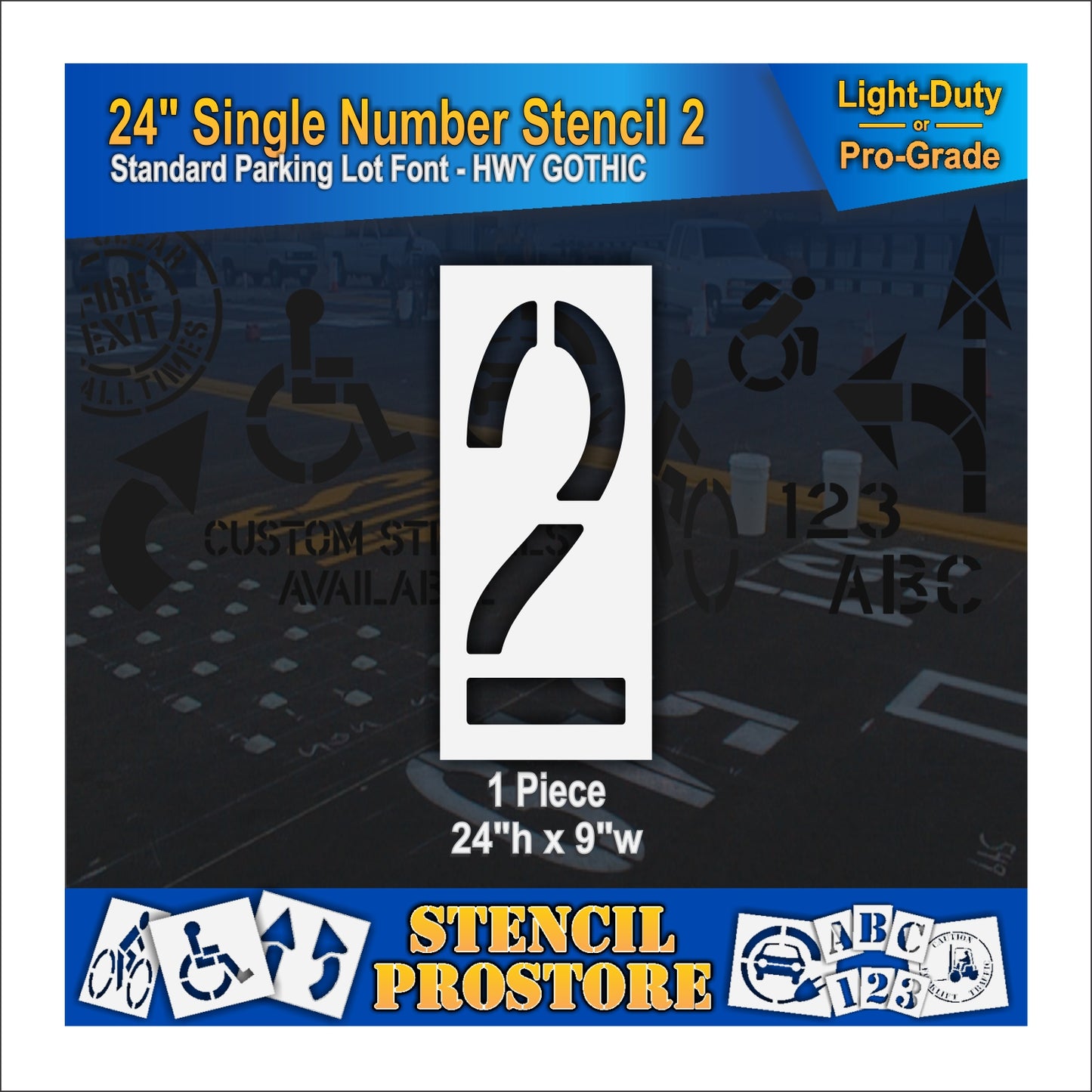 24" Number Kit Stencil
