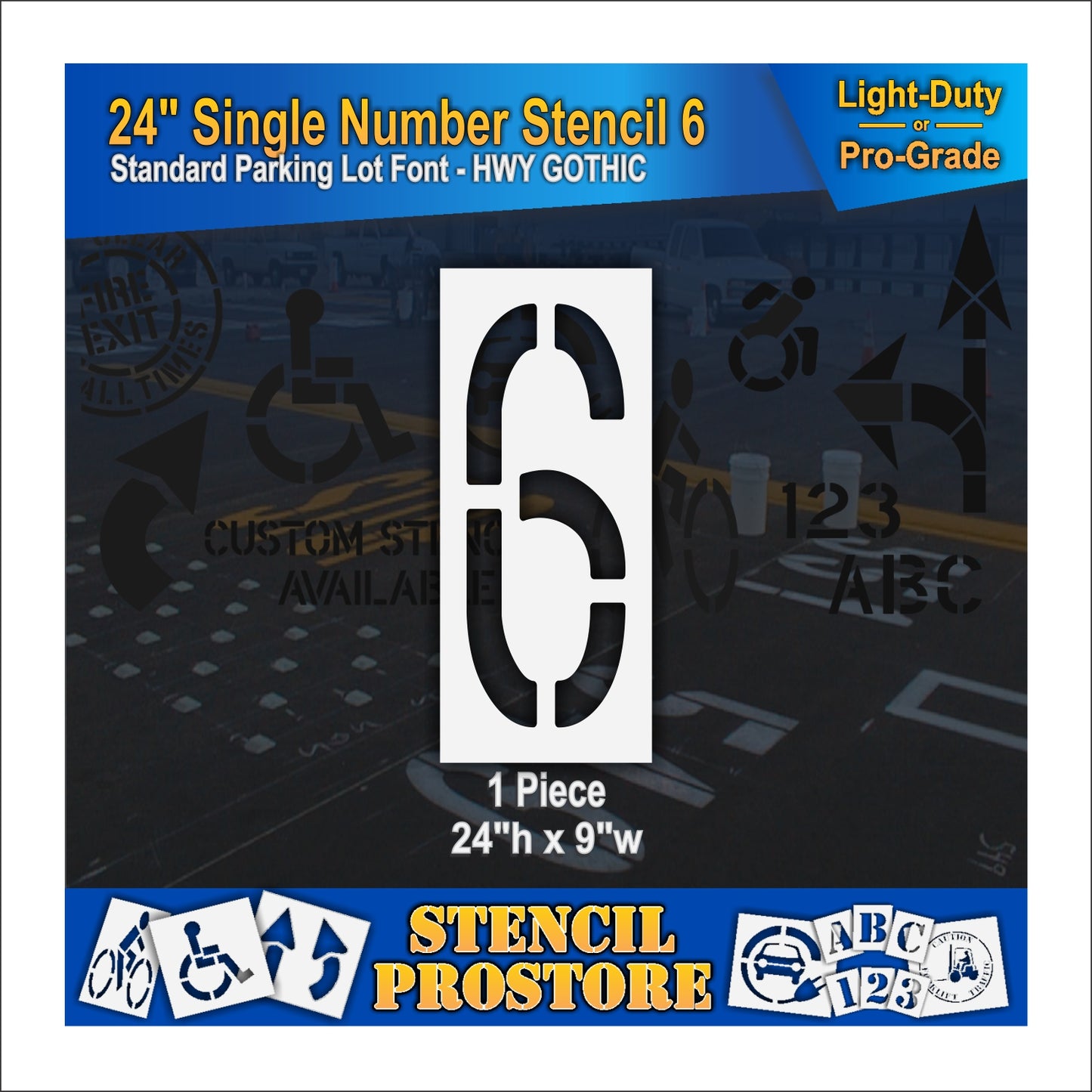 24" Number Kit Stencil