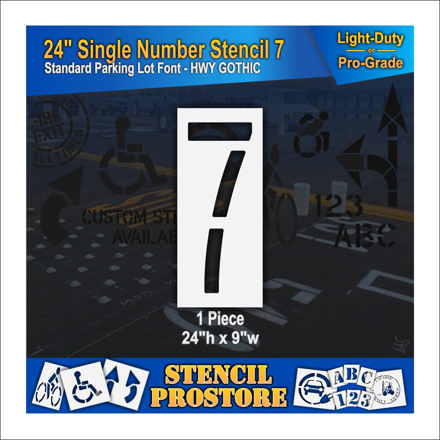 24" Number Kit Stencil