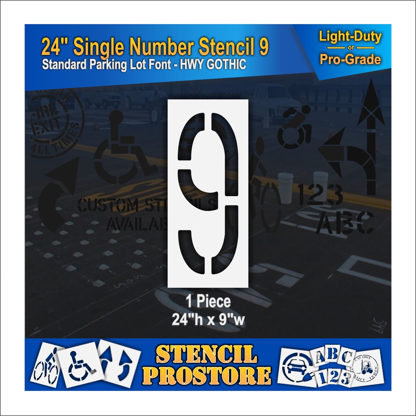 24" Number Kit Stencil