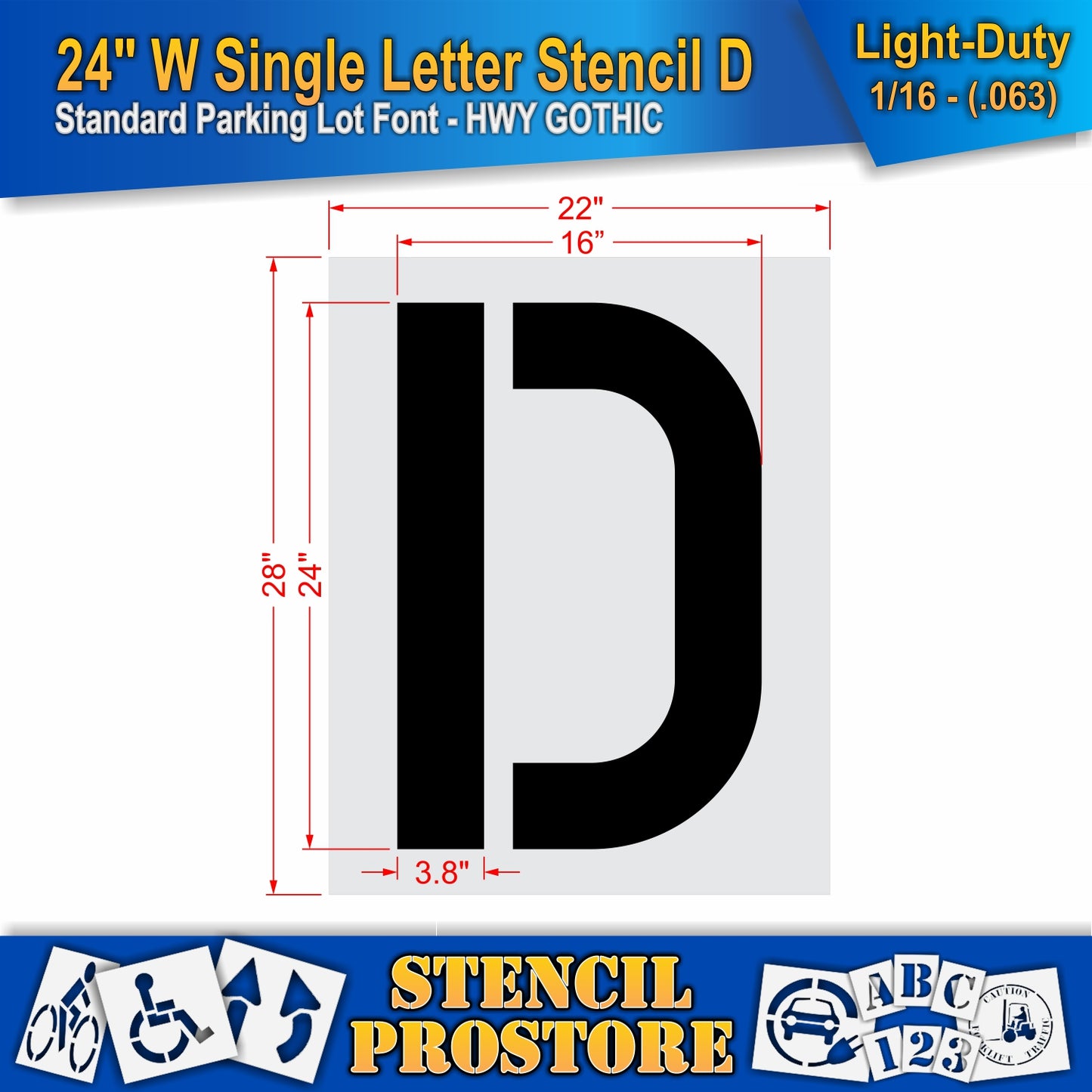 24" Wide Alphabet Kit Stencil
