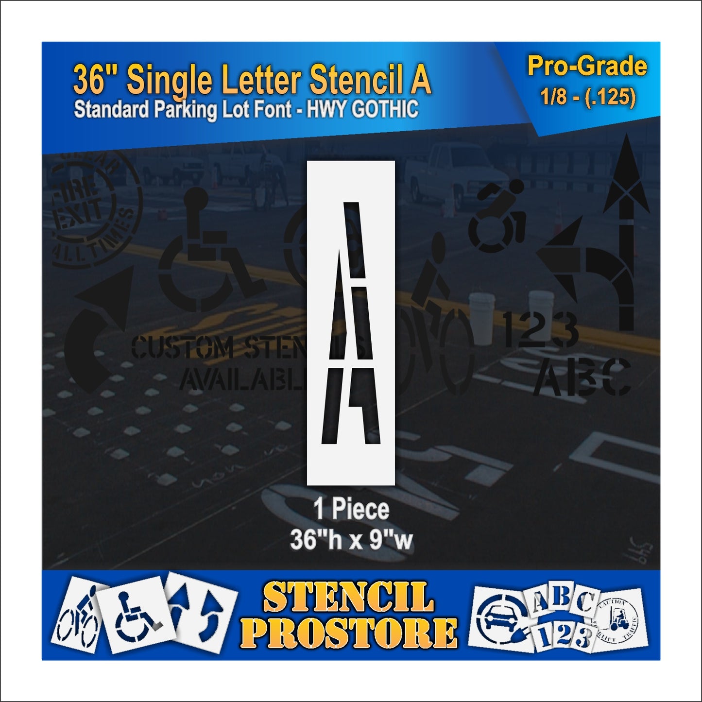 36" Alphabet Kit Stencil
