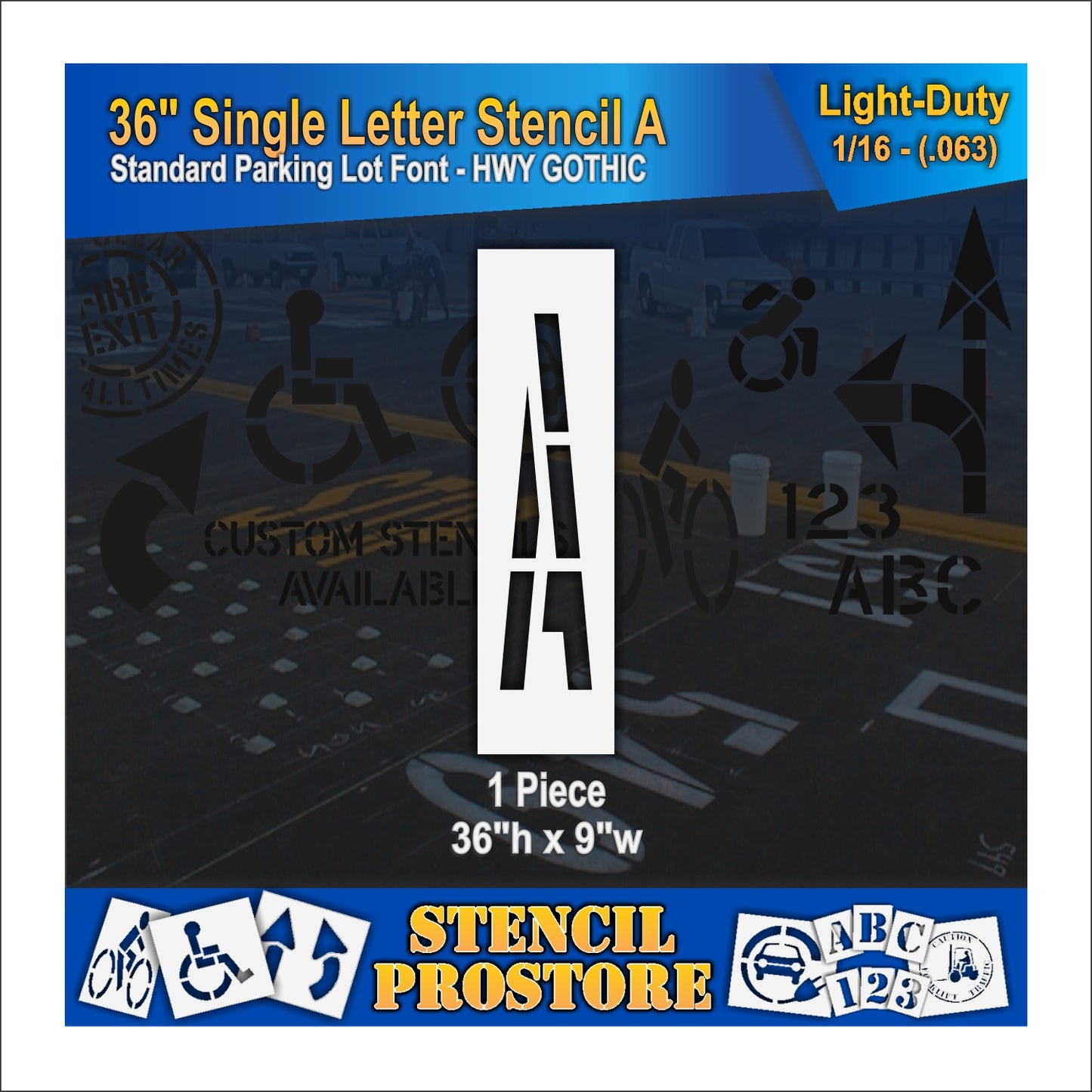 36" Alphabet Kit Stencil