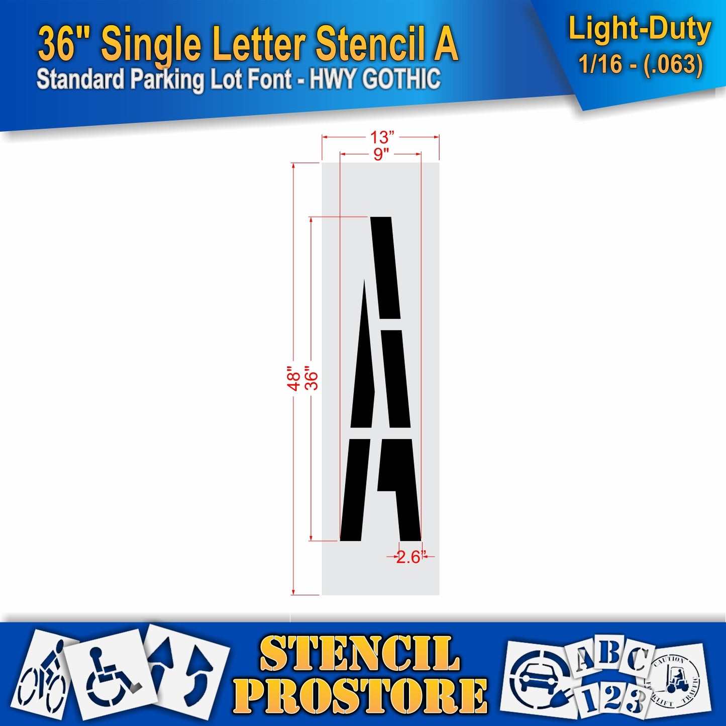 36" Alphabet Kit Stencil