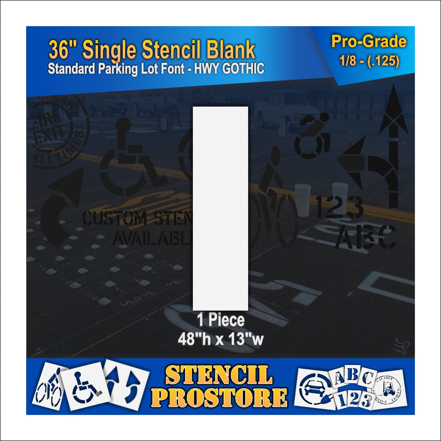 36" Alphabet Kit Stencil