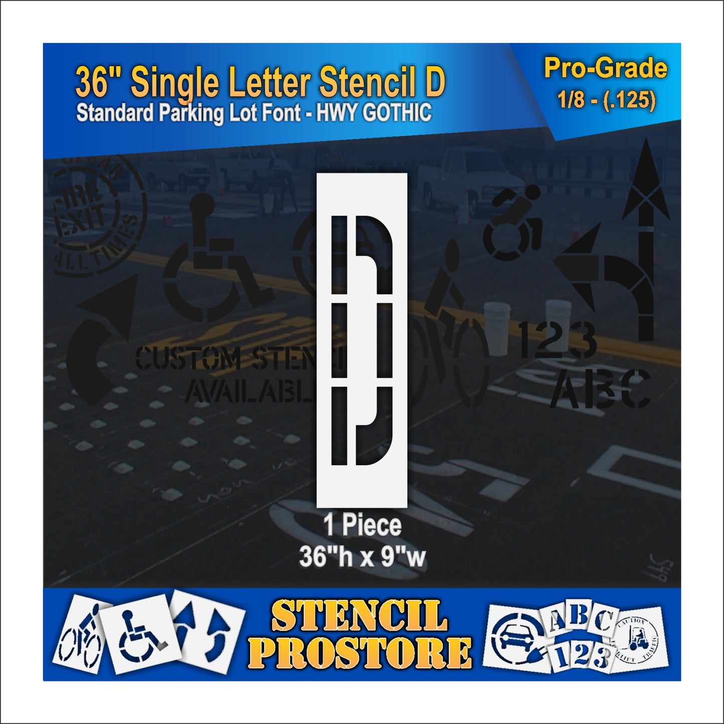 36" Alphabet Kit Stencil