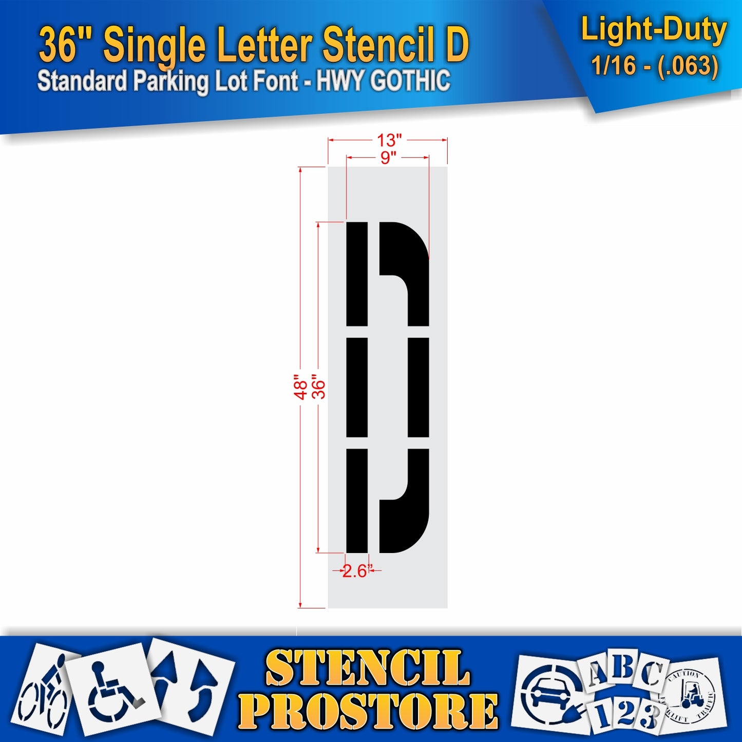36" Alphabet Kit Stencil
