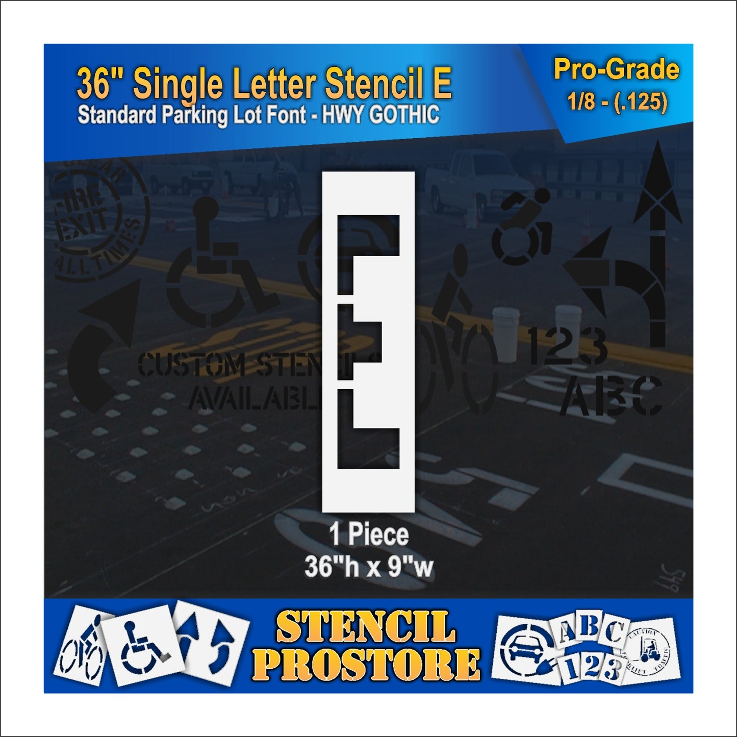 36" Alphabet Kit Stencil