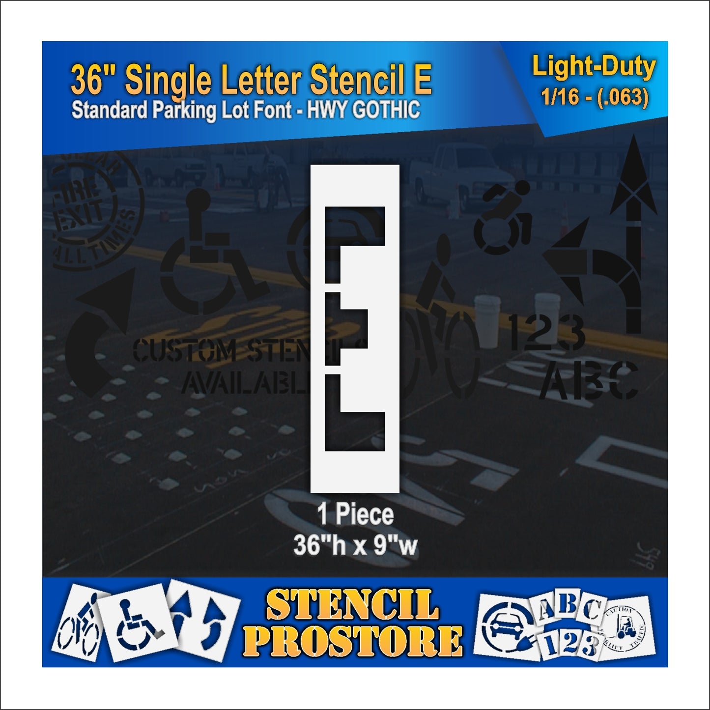 36" Alphabet Kit Stencil