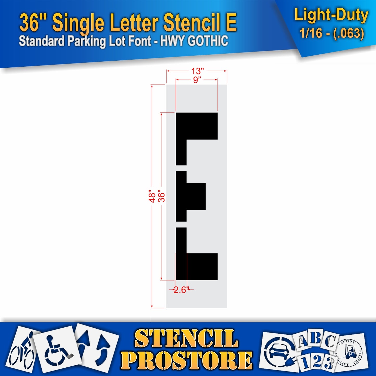 36" Alphabet Kit Stencil