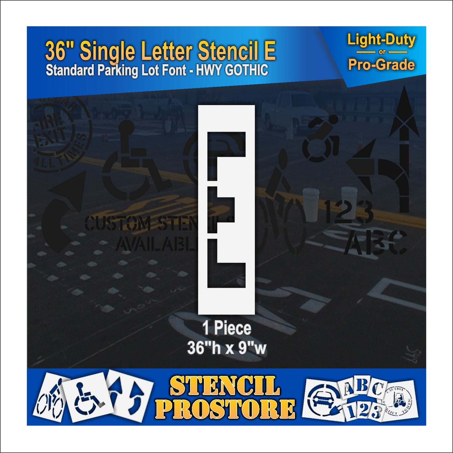 36" Alphabet Kit Stencil