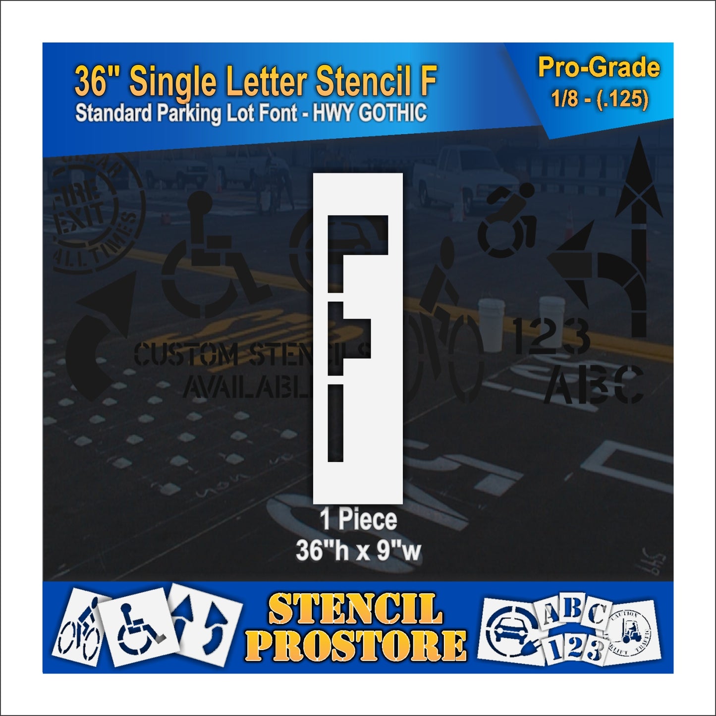 36" Alphabet Kit Stencil