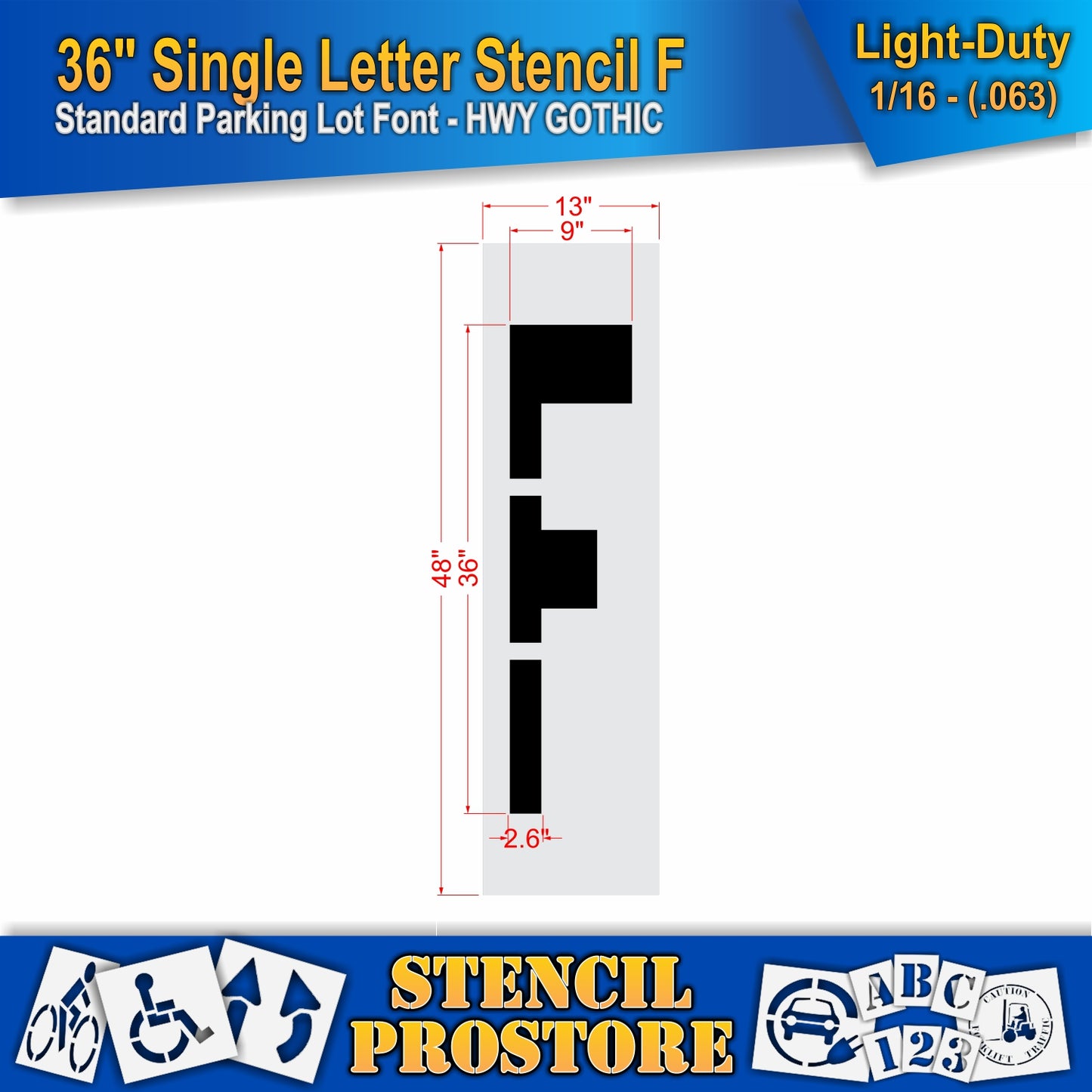 36" Alphabet Kit Stencil