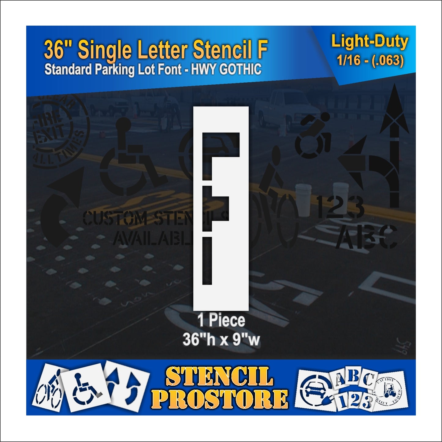 36" Alphabet Kit Stencil