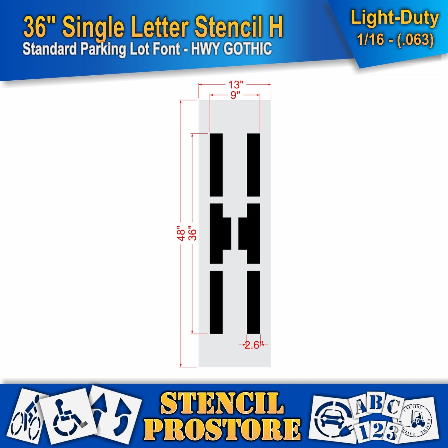 36" Alphabet Kit Stencil