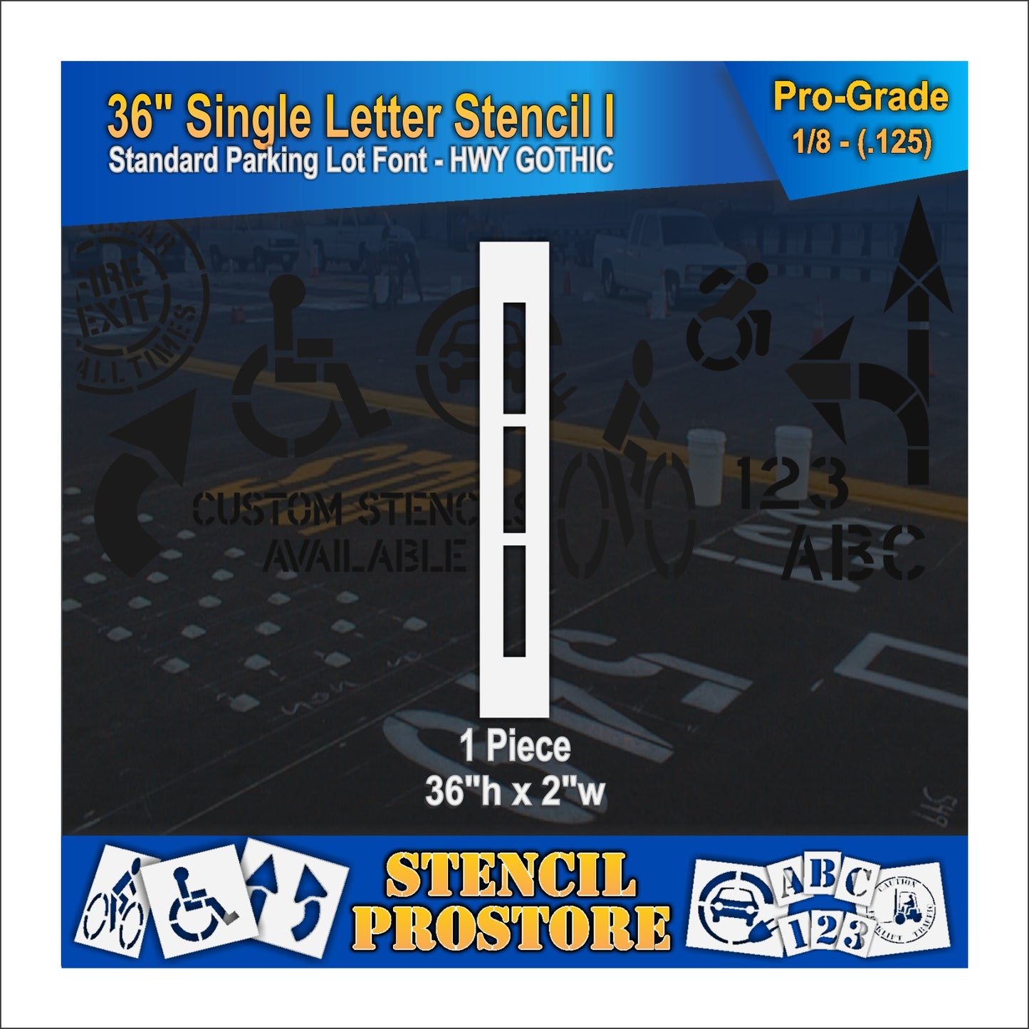 36" Alphabet Kit Stencil