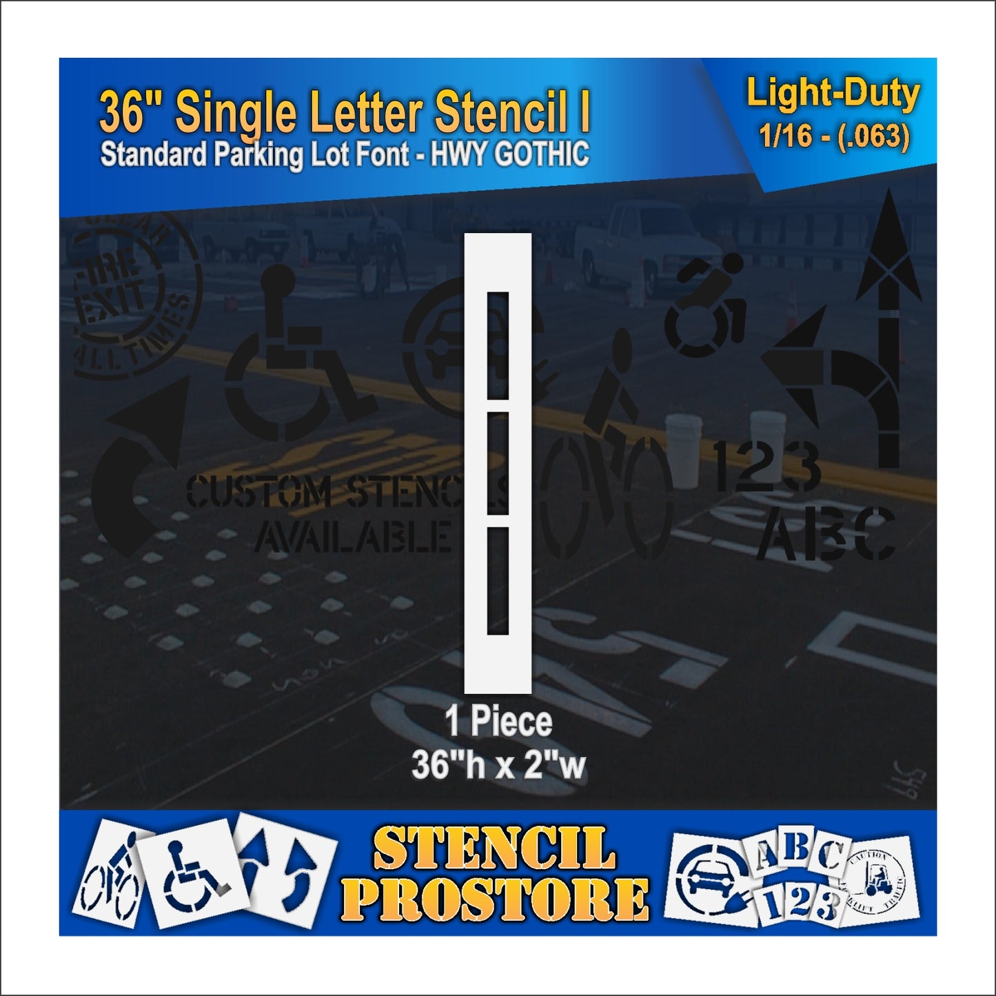 36" Alphabet Kit Stencil