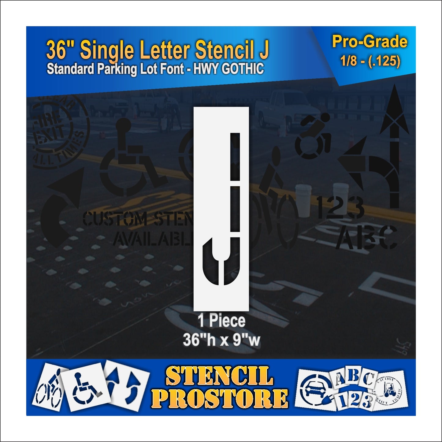 36" Alphabet Kit Stencil