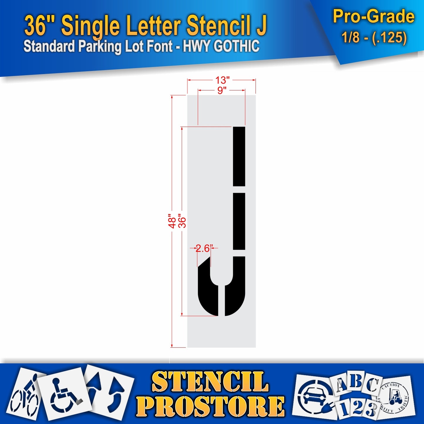 36" Alphabet Kit Stencil