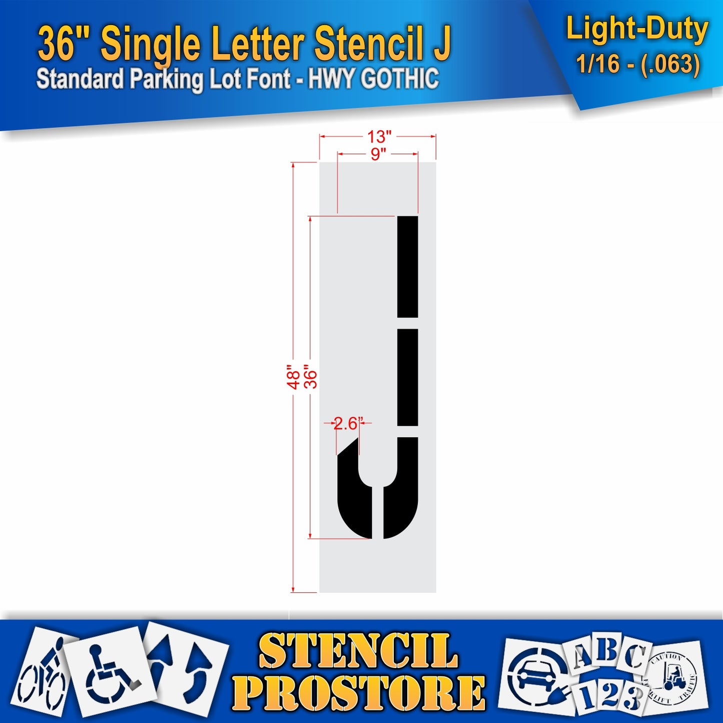 36" Alphabet Kit Stencil