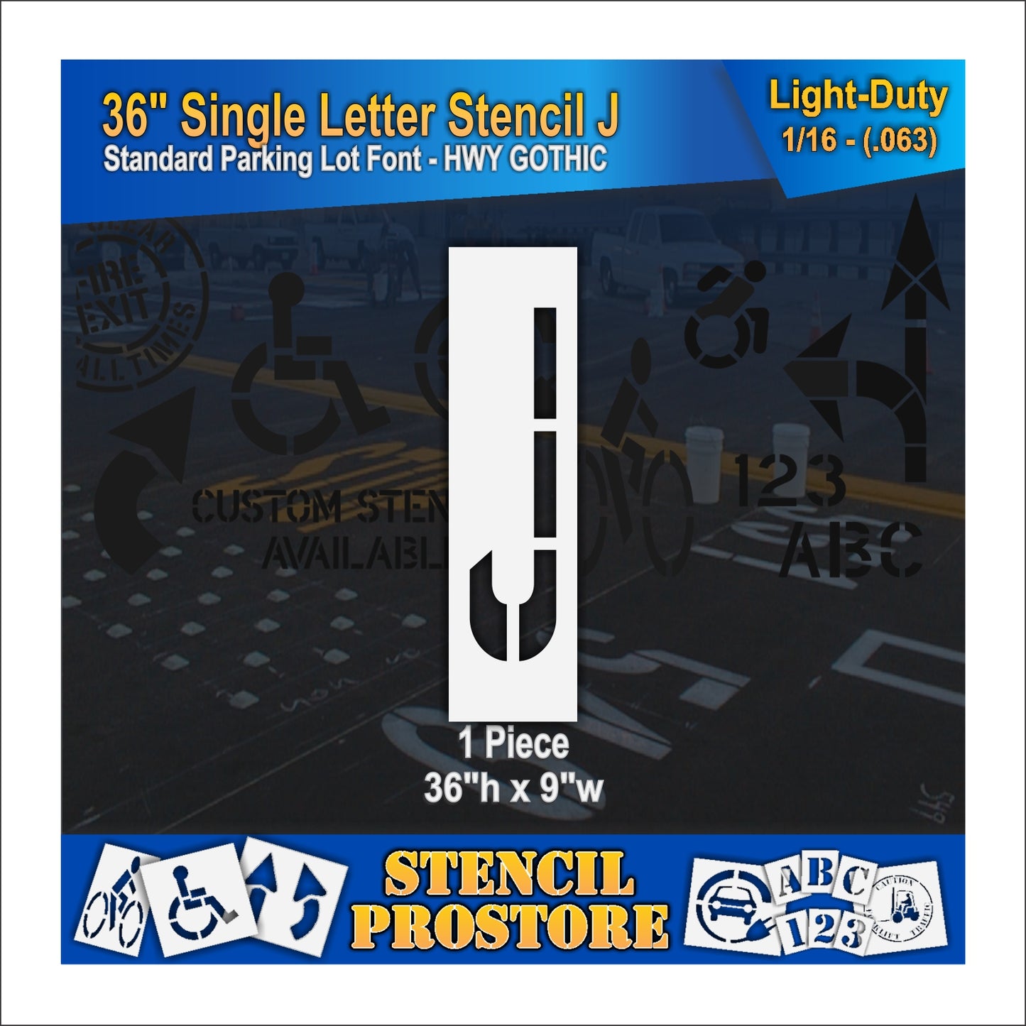 36" Alphabet Kit Stencil
