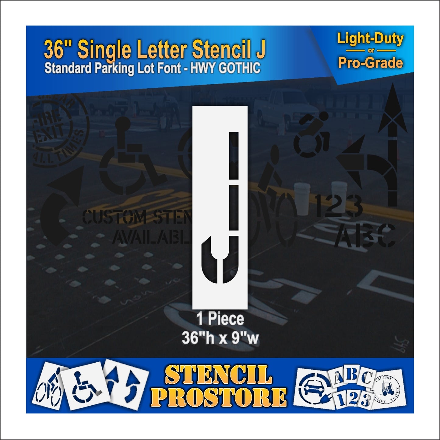 36" Alphabet Kit Stencil