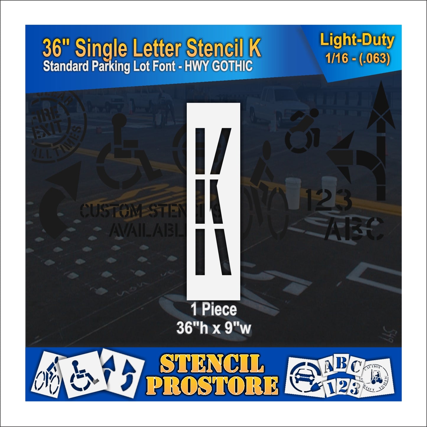 36" Alphabet Kit Stencil