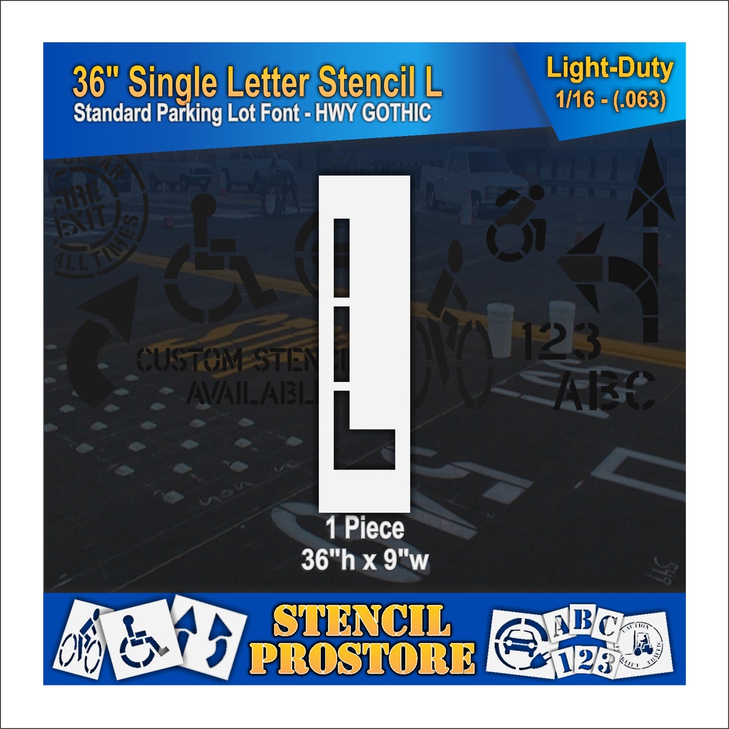 36" Alphabet Kit Stencil