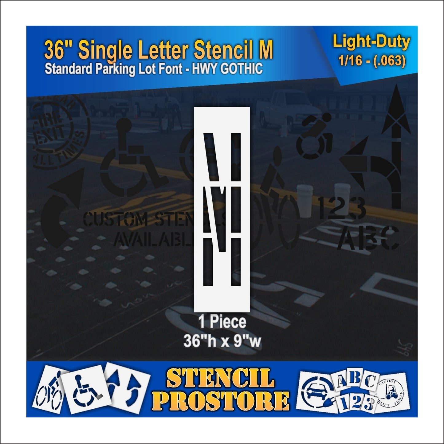 36" Alphabet Kit Stencil